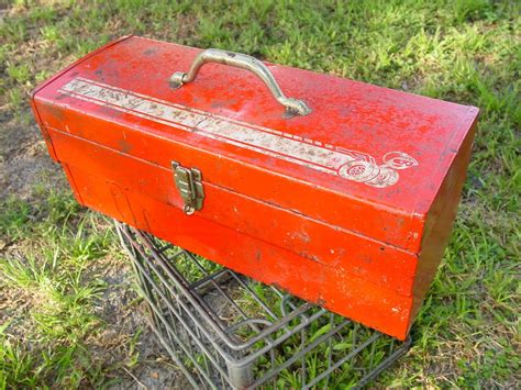 dads old metal tool box|old tool box decorating ideas.